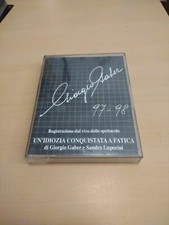 Giorgio Gaber Sandro Luporini‎-97/98 Un'idiozia conquistata a fatica MC Numerata