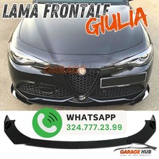 TUNING UPGRADE *LOOK QUADRIFOGLIO* per ALFA ROMEO GIULIA LAMA SPLITTER FRONTALE