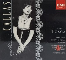 PUCCINI TOSCA 2 CD Maria CALLAS Di Stefano Gobbi De Sabata EMI Classics Leggenda