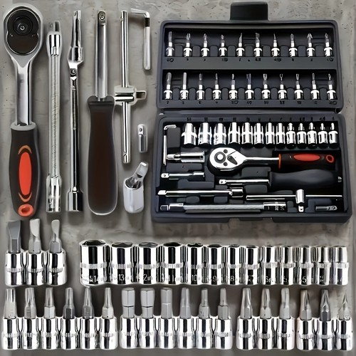 Set bussole pezzi - 46, chiavi