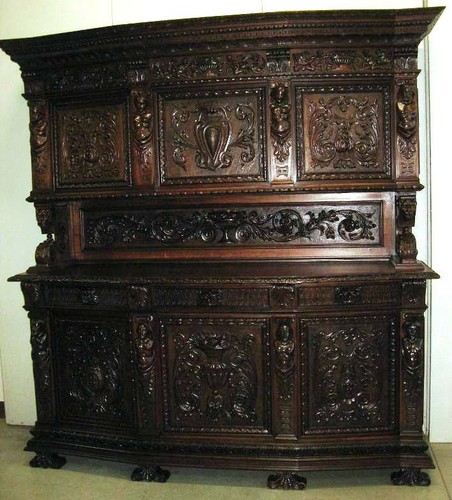Credenza due corpi antica - credenza, corpi,