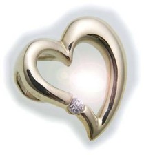 Ciondolo Cuore Zirconia Lucido