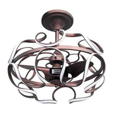 LAMPADARIO CON VENTILATORE E