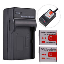 NP-BG1 Batteria 2Pack +Caricabatterie per Sony CyberShot DSC-W120 DSC-W170 DSC-W210 H3