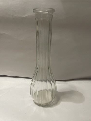Vintage clear glass - clear, bud