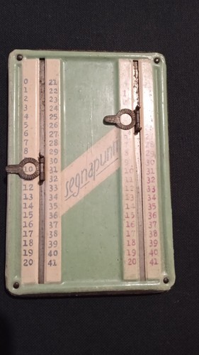 Segnapunti vintage latta - segnapunti,