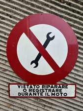 targa tabella cartello vintage