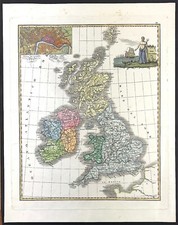 mappa isole inglesi isole
