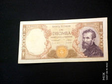 Banconota57:  10000 lire Michelangelo Buonarroti - 1970