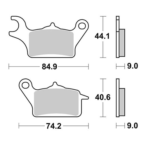Coppia pastiglie freno sbs - coppia,