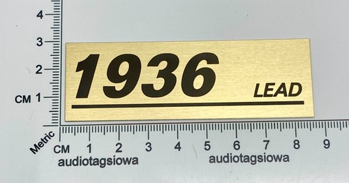 Marshall 1936 piombo - , logo