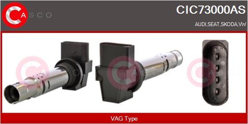 Bobina accensione cic73000as - bobina,