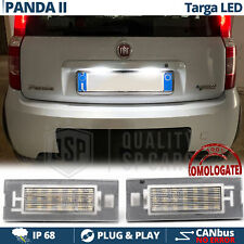 2 Placchette Luci TARGA LED PER Fiat PANDA 2 169 CANbus Luce Bianco Ghiacc 6500K