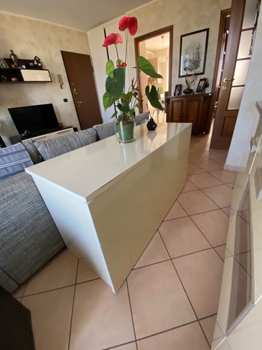 Comò moderno bianco - , lucido