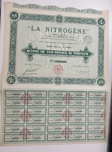 Certificato azionario francese - azionario,