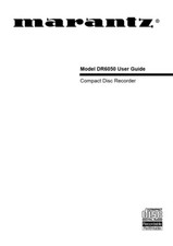 Marantz DR6050 CD Recorder Owners Instruction Manual