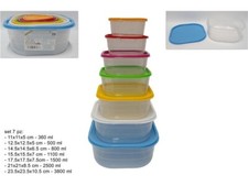7Pz CONTENITORI PLASTICA