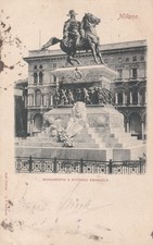Cartolina milano monumento - milano, ,monumento