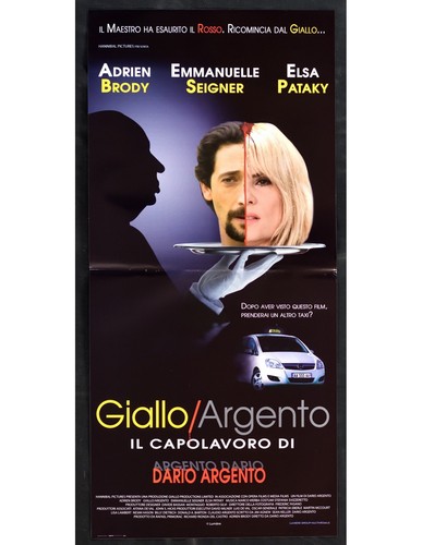 Locandina giallo argento dario - locandina,