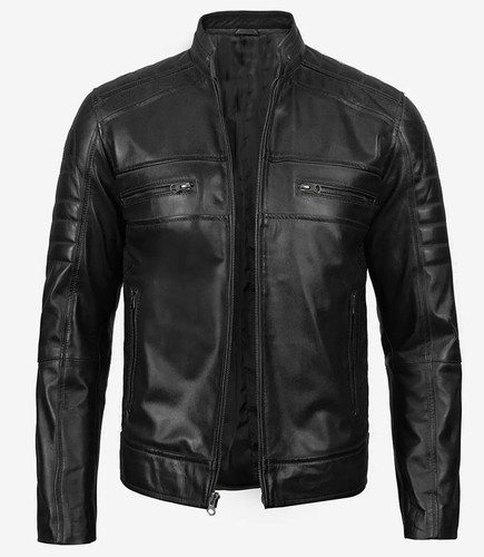 Giacca biker uomo - , pelle