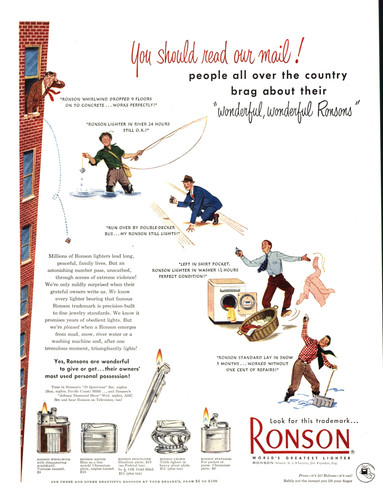 1950 ronson accendini vortice - accendini,