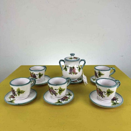 Servizio caffe terracotta - servizio,