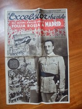 EXCELSIOR 1937 Guerra Spagna Franco fascismo giornale 12 fascismo