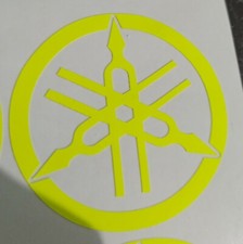 Adesivo logo YAMAHA giallo fluo