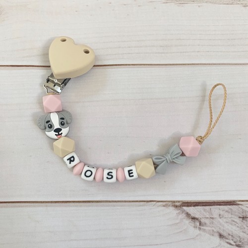 Nuckelkette name pink - name,