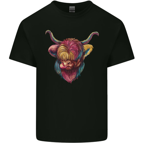 Shirt colorata highland cow - t-shirt,