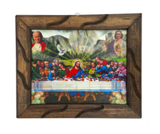 Ultima Cena con Papa ,Virgen y