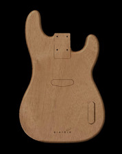 Custom Order Bass Guitar Body, PB54, Unfinished, Mahogany, Fits P Bass® Neck