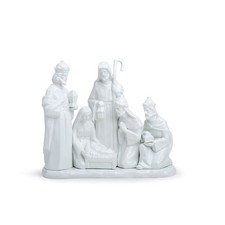 Gruppo Nativita' Porc.Bianca 36X31Cm