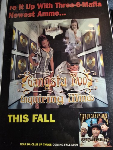 Gangsta boo magazine - magazine, ad