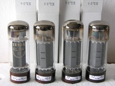 Tubo tubo EL34 6CA7 TESLA OO-getter quad abbinato