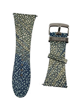 Cinturino Orologio Roberto Cavalli 32mm Pelle Blu Fibbia Donna Fondo Magazzino