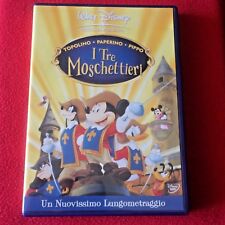 TOPOLINO PAPERINO PIPPO I TRE MOSCHETTIERI Walt Disney dvd x bambini cartoni 