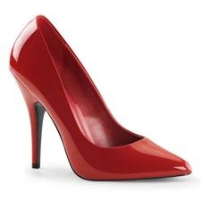 Scarpa corte Pleaser USA Seduce-420 rossa vernice tacco 5" IN MAGAZZINO