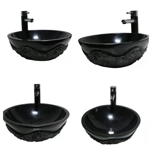 Lusso bagno rotondo nero - lusso,