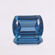 Naturale Perfetto Bluastro Acquamarina Loose Decorato Taglio Cushion Gemma