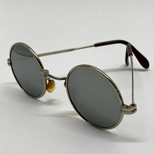 OCCHIALI DA SOLE VINTAGE ANNI 60-70 ITALY ROUND LENTI VETRO rayban 80