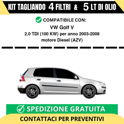 Tagliando per golf 2 0 - per,