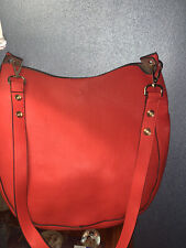 Borsa a tracolla "UNITED COLORS OF BENETTON", in tessuto rosso, in ottimo stato