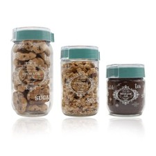 SET 3 BARATTOLI VETRO