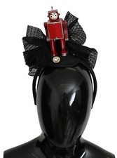 DOLCE & GABBANA archetto diadema rosso nero robot cristallo trasparente prezzo consigliato $ 1900