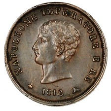 STATI PREUNITARI NAPOLEONE I RE D'ITALIA 3 Centesimi 1812 M