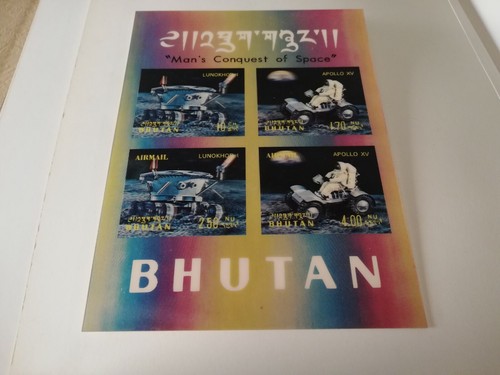 Bhutan 1971 spazio apollo - bhutan,