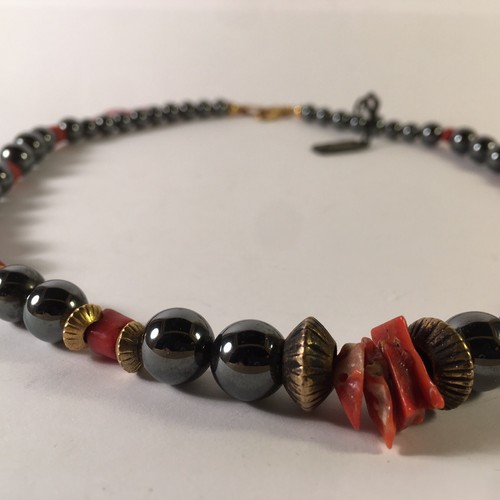 Girocollo ematite corallo - girocollo, ~