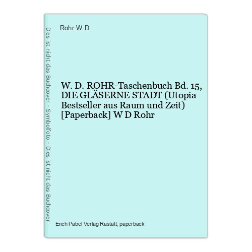 Rohr taschenbuch 15 - w.d.rohr-taschenbuch,