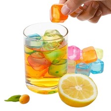 Cubetti di Ghiaccio Riutilizzabili set 20 Ghiacciolini Colorati Drink Bevande